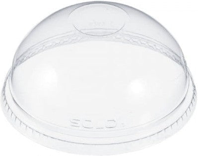 Dart - 16 oz - 24 Oz Clear Dome Lid No Hole fits Plastic Cups, Pack of 1000 - DNR626