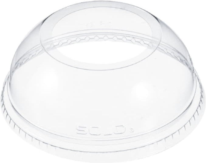 Dart - 16 oz - 24 oz Clear Dome Lid 1.9in Hole fits Plastic Cups, Pack of 1000 - DLW626