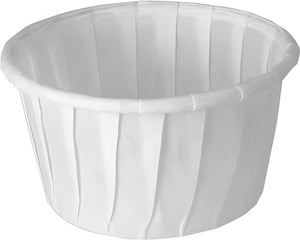 Dart - 1.25 Oz Solo White Paper Portion Cups, Pack of 250 - 125-2050