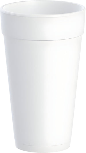 Dart - 20 Oz EPS Foam J Cups, Pack of 500 - 20J16