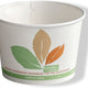 Dart - 24 Oz Solo Bare Eco-Forward Paper Soup /Food Cup Paper Container Leaf Design, 500/cs - V524PL-JF522