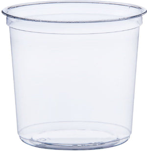 Dart - 24 Oz Solo Clear Deli Container Plastic Containers, Pack of 500 - DM24R-0090