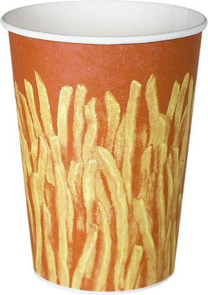 Dart - 32 Oz Solo Grease-Resistant French Fry Paper Cups, Pack of 500 - GRS32-00021