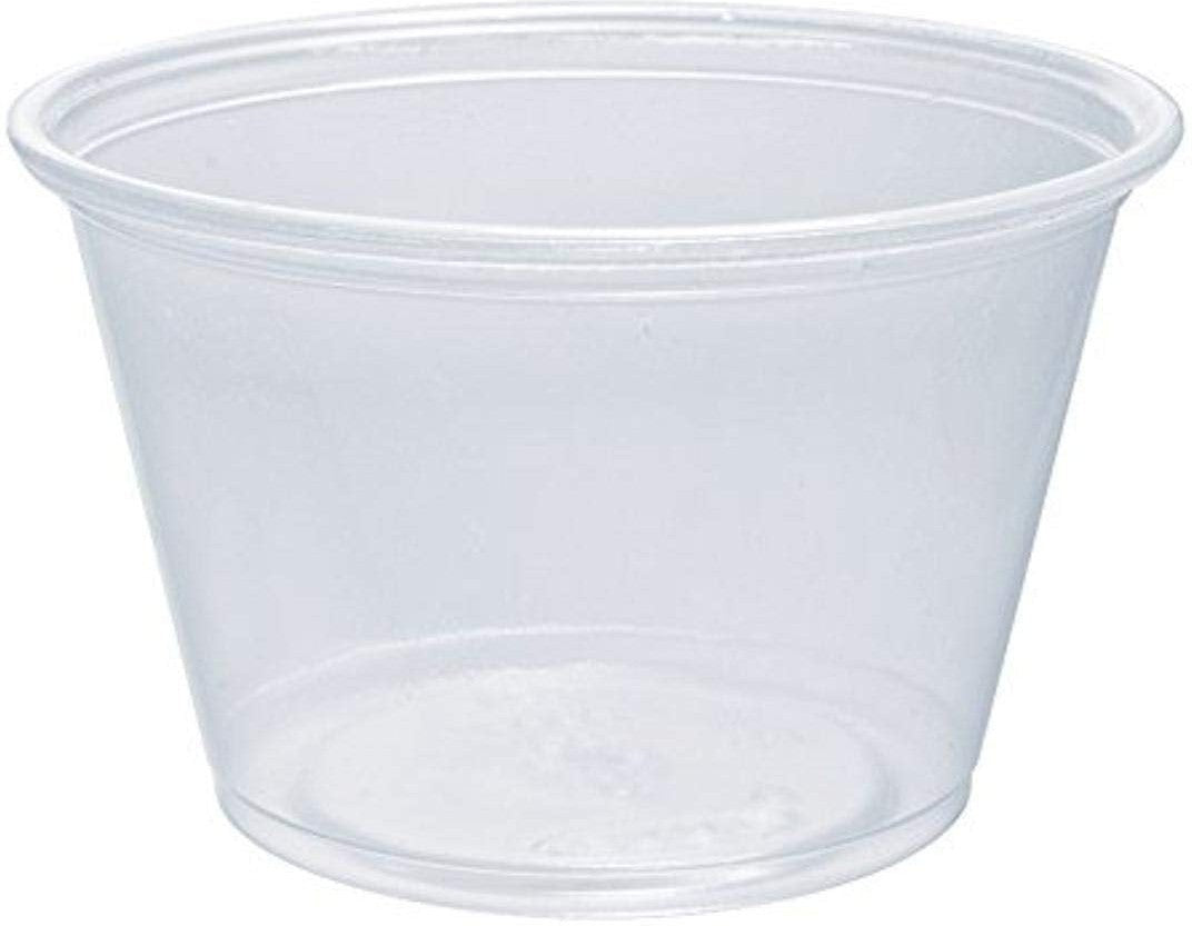 Dart - 3/4 Oz Clear Plastic Portion Cups, Pack of 2500- 075P