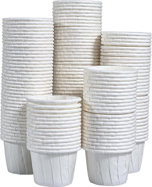 Dart - 3.25 Oz Solo White Paper Portion Cups, Pack of 250 - 325-2050