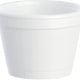 Dart - 4 Oz EPS Foam White Container, 1000/Cs - 4J6