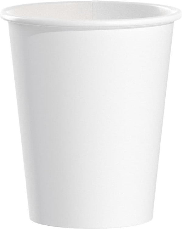 Dart - 4 Oz Solo White Tall Paper Hot Cups, Pack of 1000 - 374W-2050