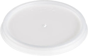 Dart - 4 Oz Translucent HIPS Plastic Vented Lid, 1000/Cs - 4JL