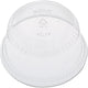 Dart - 5 Oz, 8 Oz Solo Serve Sundae Cup Clear Flat Dome Lid fits Plastic Containers, Pack of 1000 - SDL58