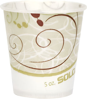 Dart - 5 Oz Solo Symphony Design Waxed Cold Paper Cold Cups, Pack of 3000 - R53-J8000