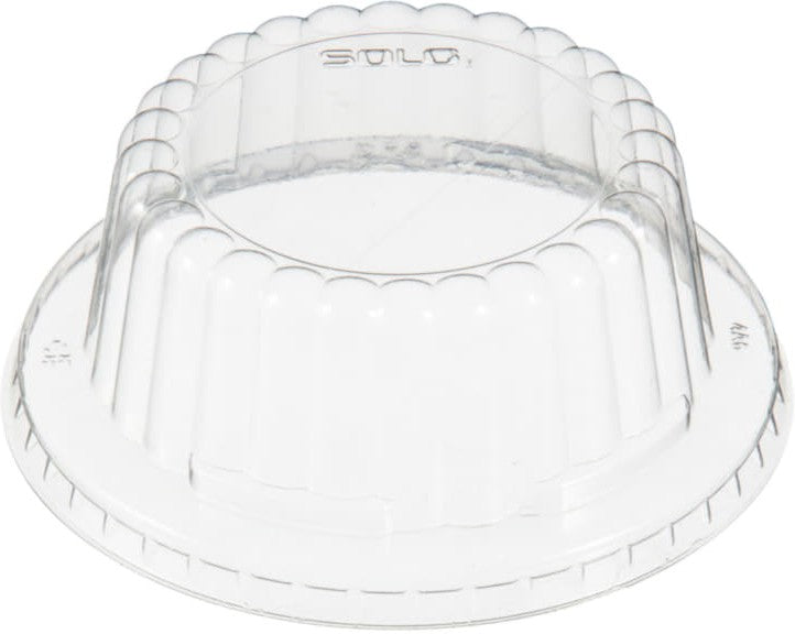 Dart - 6 Oz-10 Oz Solo Flat Dome Lid For Plastic Food Containers, Pack of 1000 - DF8-0090