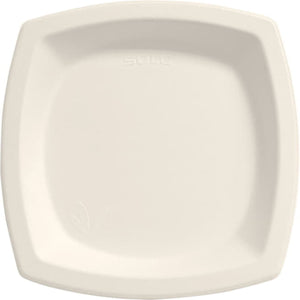 Dart - 6" Solo Bare Sugarcane Bagasse Paper Plates Ivory, Pack of 1000 - 6PSC-2050