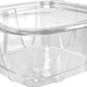 Dart - 64 Oz Clear PET Plastic Tamper-Evident/Resistant Container with Flat Lid, 200/Cs - C64DER