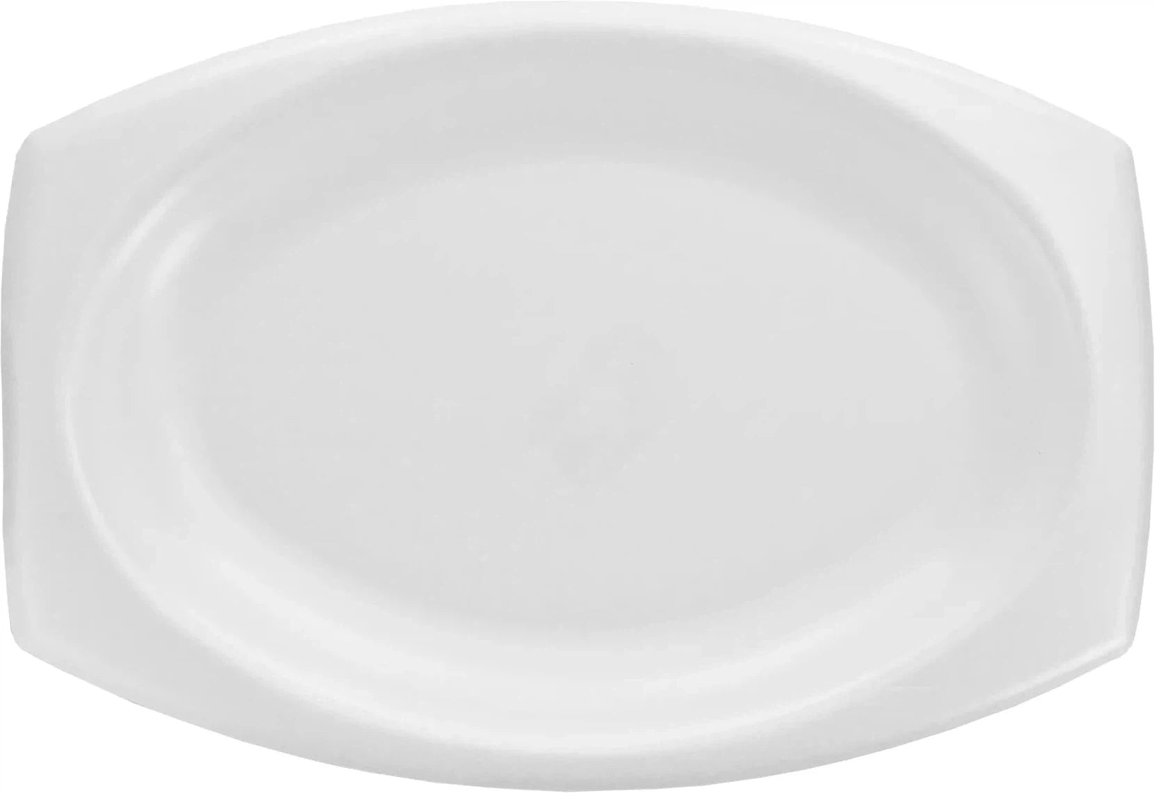 Dart - 7" x 9" Quite Classic XPS Laminated Foam Platter Plates, Pack of 500 - 9PRWQR