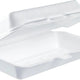 Dart - 7.1" x 3.8" x 2.3" White Insulated Hot Dog Foam Hinged Container , 500/Cs - 72HT1