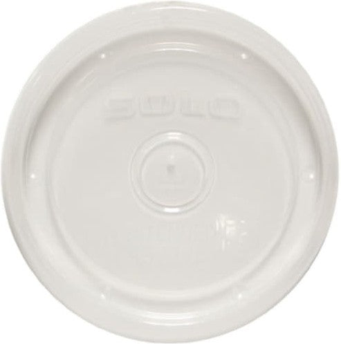 Dart - 8 Oz, 12 Oz Translucent Vented Lid fits Plastic Containers, Pack of 500 - LPH408-0090