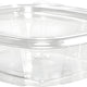 Dart - 8 Oz Clear PET Plastic Tamper Evident Container with Flat Lid, 200/Cs - CH8DEF