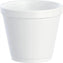 Dart - 8 Oz EPS Foam White Container, 1000/Cs - 8SJ12