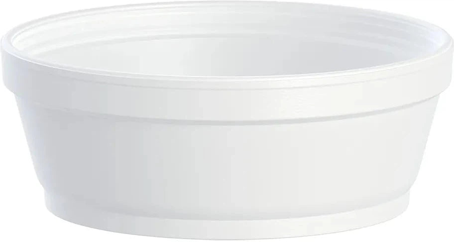 Dart - 8 Oz EPS Squat Foam Container, 500/Cs - 8SJ32