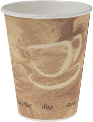 Dart - 8 Oz Solo Mistique Paper Hot Cups, Pack of 1000 - 378MS-0029