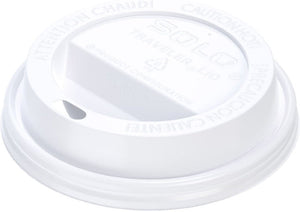 Dart - 8 Oz Solo Traveler Cappuccino White Dome Lids fits Paper Hot Cups, Pack of 1000 - TL38R2-0007