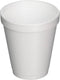 Dart - 8 Oz White Tall Foam Cups, Pack of 1000 - 9J8