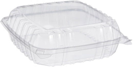 Dart - 8.8" x 9.3" Clear Large OPS Plastic Container, 250/Cs - C95PST1