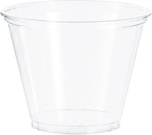 Dart - 9 Oz Clear Squat PET Cup, 1000/Cs - TP9R