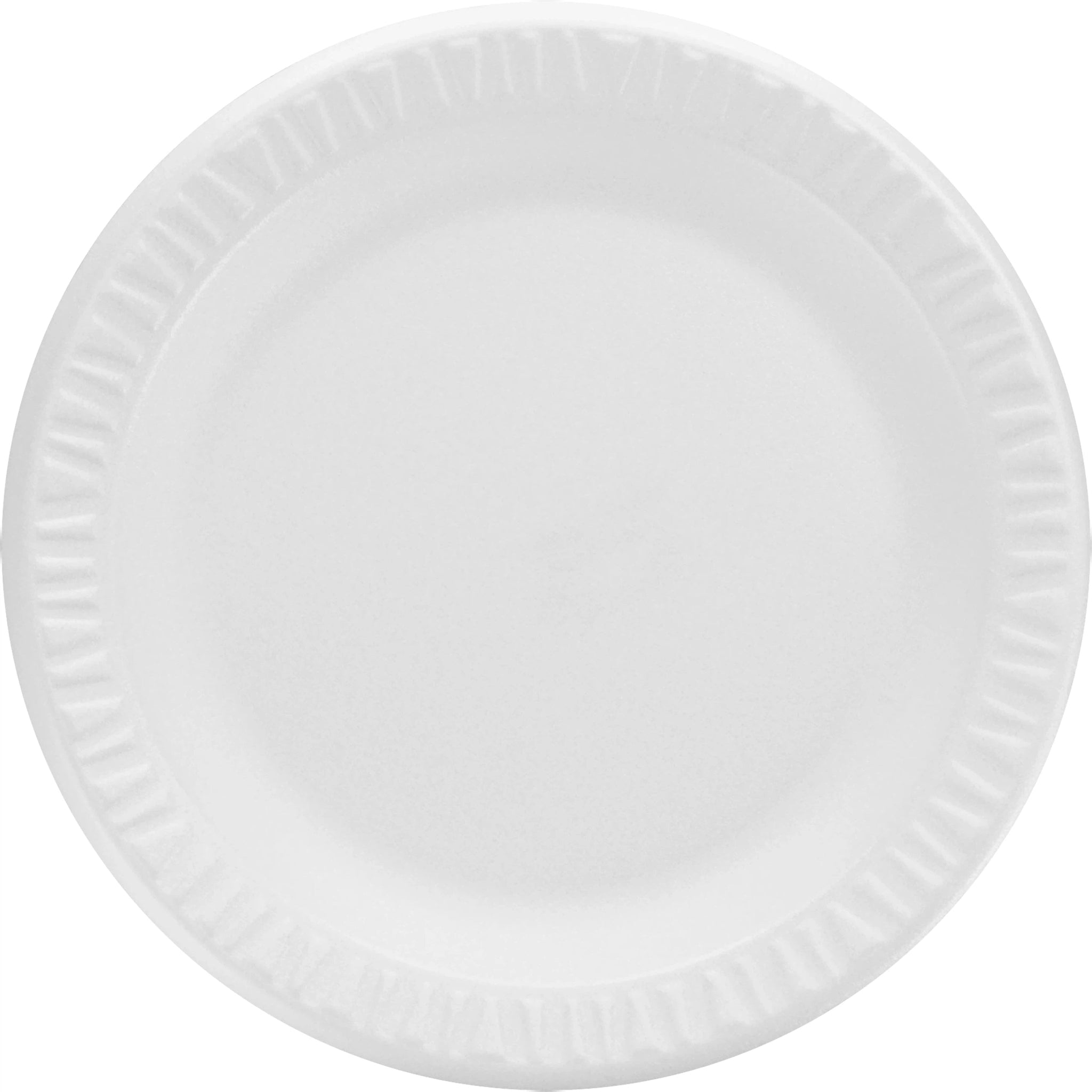 Dart - 9" White Foam Plates, Pack of 500 - 9PWCR