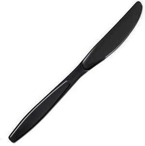 Dart - Black Plastic Knives Cutlery, Pack of 1000 - 10009