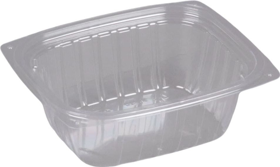 Dart - ClearPac 12 oz Rectangular Deli Plastic Containers 4.9" x 5.9" x 2", Pack of 1008- C12DER