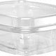 Dart - ClearPac 5.5" x 4.9" x 1.9" SafeSeal 8 Oz Clear Dome Tamper-Resistant, Tamper-Evident Plastic Containers, Pack of 200 - CH8DED