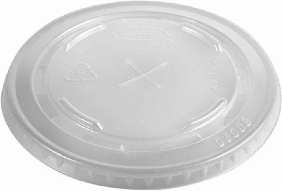 Dart - Conex Translucent Straw Slot Lid Fits For 16 Oz And 24 Oz ClearPro Plastic Cups, Pack of 1000 - L24