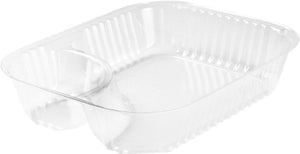 Dart Container -19.1 Oz, 3.3 Oz OPS Clear Two Compartment Large Nacho Tray - DRTC68NT2