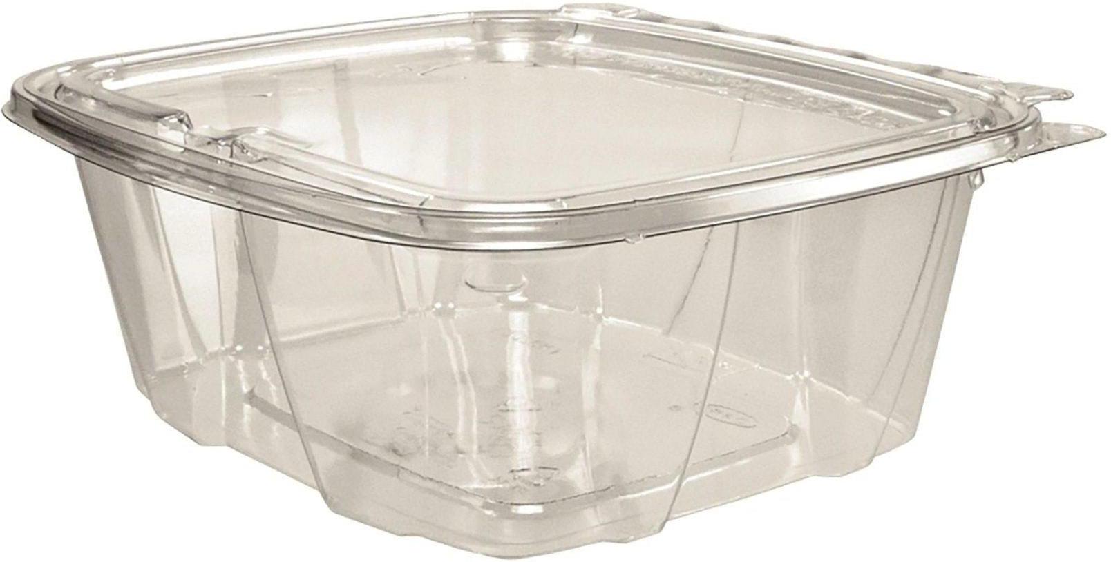 Dart Container - 7.1" x 6.4" x 2.6", 32 Oz Flat Tamper Evident Container, 200/Cs - 245088