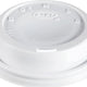 Dart - HIPS White Cappuccino Lid Fits with 10 Oz Foam Cups, Pack of 1000- 10EL