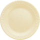 Dart - Quite Classic 6" Honey Laminated Foam Plates, Pack of 1000 - 6PHQR