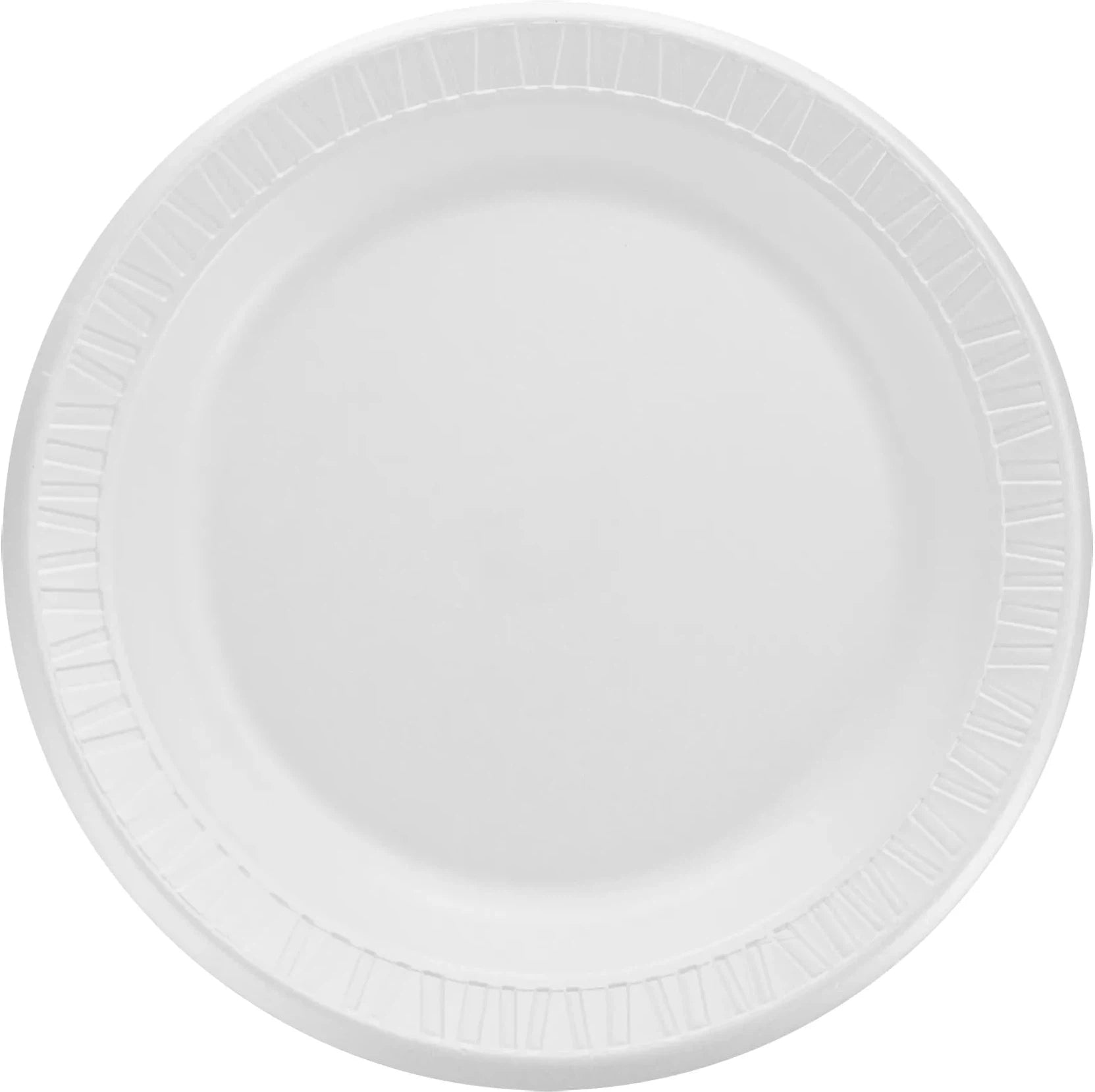 Dart - Quite Classic 9" White XPS Laminated Foam Plates , Pack of 500 - 9PWQR