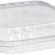 Dart Solo - 8" Clear Medium OPS Plastic Hinged Container, 250/Cs - C89PST1