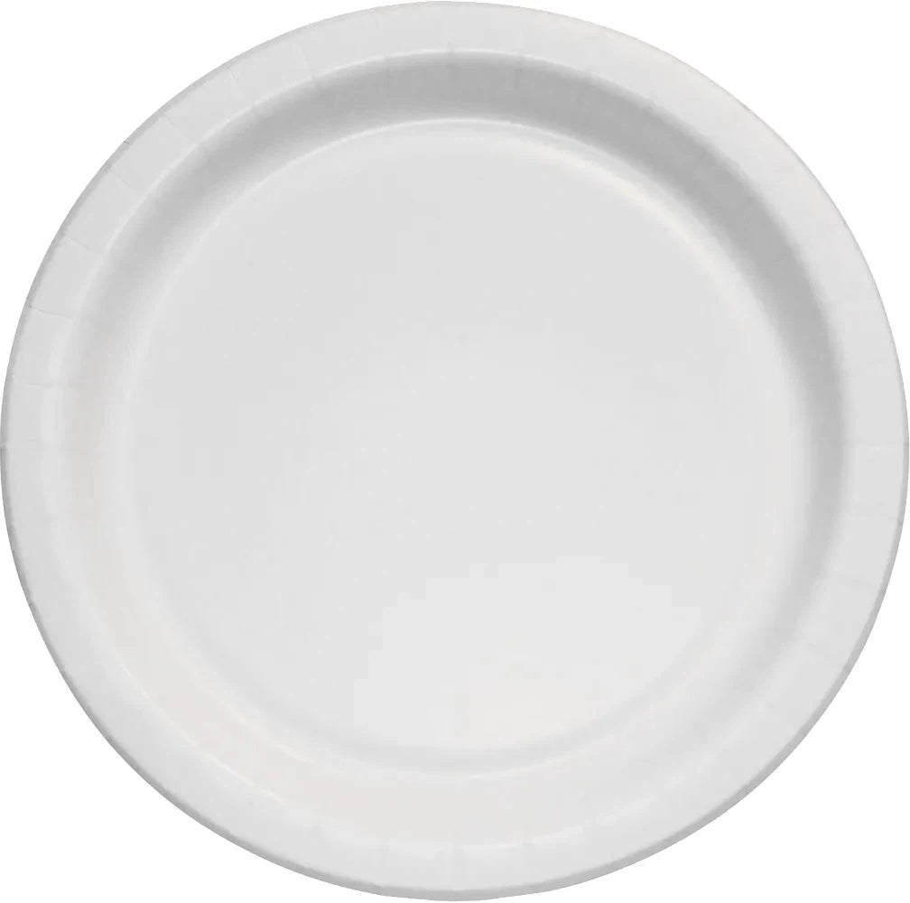 Dart - Solo 9" White Coated Heavy Weight Paper Plates, Pack of 500 - HP9S-2050