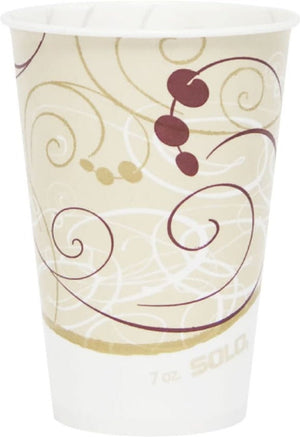 Dart - Solo Symphony Design 7 Oz Waxed Cold Paper Cold Cups, Pack of 2000 - R7N-J8000