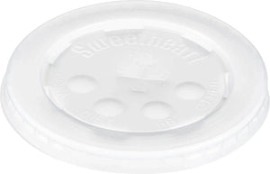 Dart - Translucent Plastic Lid with Straw Slot For DTM16K, Pack of 1000 - L24TN