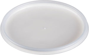 Dart - Vented Flat Translucent Plastic Containers Fits, Pack of 500 - 32JL