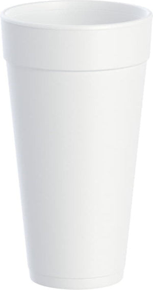 Dart - White 24 Oz Foam Cups, Pack of 500 - 24J24