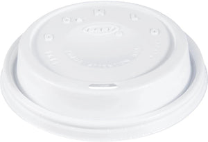 Dart - White Cappuccino Cup Lids, 1000/Cs - DRT16EL