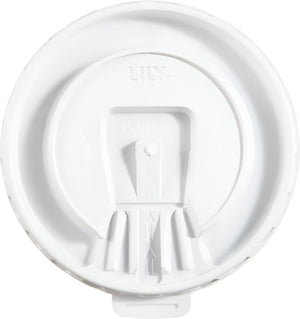 Dart - White Flip Back Lid For X10 Plastic Cups, 1000/Cs - 10TFL-L0013