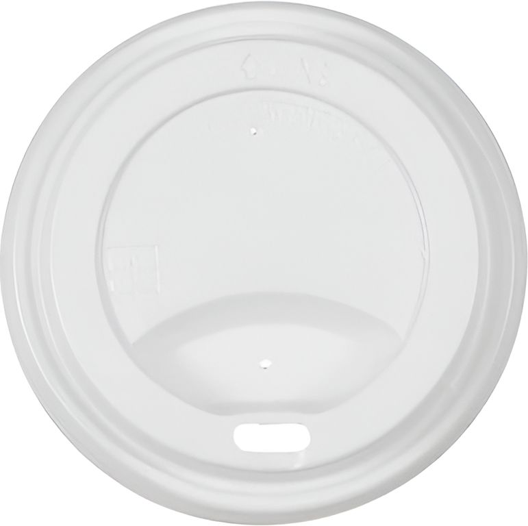 Dart - White Plastic Dome Lid Fits with 8 Oz Plastic Cups, Pack of 1000 - LTG508