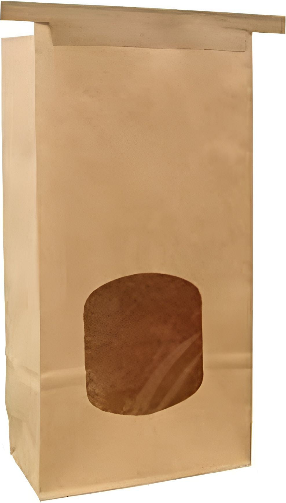 De Luxe - 4.75" x 2.5" x 9.5", 1 lb Paper Stand Up Window Bakery Bag, Pack of 500 - 300249