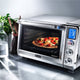 DeLonghi - 0.8 Cu. Ft. Stainless Steel Livenza Digital Convection Oven with True Element & Fan - EO241250M