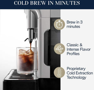 DeLonghi - Eletta Explore Super Automatic Espresso/Cappuccino Machine with Cold Brew - ECAM45086S